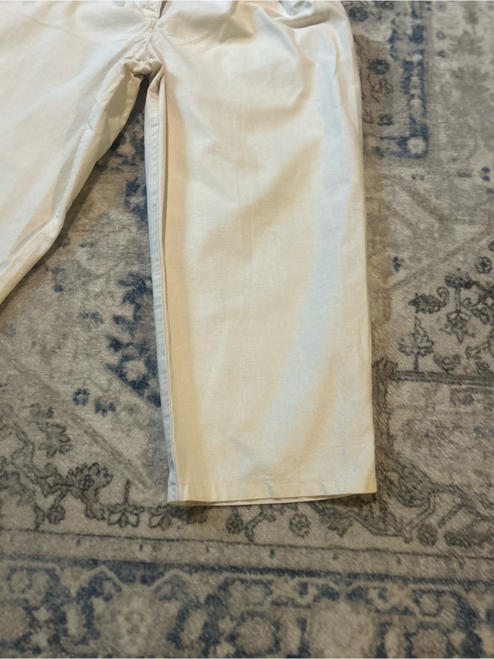 Crazy Horse”Old School” Casual Pleated Wide-Leg Pants - Cream - Picture 7 of 13